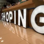 Volumétricas , letras 3D , letras en acero inoxidable - fabricación e instalación